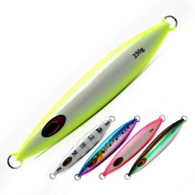 150g 180g 200g 250g Metal Jig Lure Slow Pitch jigging Luminous Salt Water Fishing Lures Quality Slow Jigging Lure