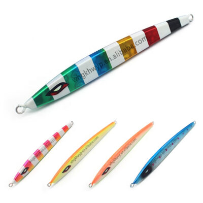 Custom Artificial Hard Bait Knife Jig 160g 220g 250g Luminous Metal Fish Lure Fishing Tackle Fast Speed Sinking Jigging Lures