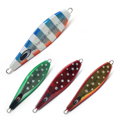 Slow Pitch Metal Lead Jig Fishing Bait Spoons Lures Glow Saltwater Offshore Fishing Jigs Vertical Jigging