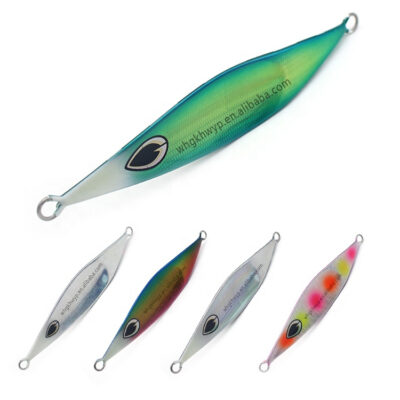 Wholesale Fishing Lures Metal Jigs 80g 100g 150g 200g 250g 300g Strong Glow Slow Pitch Jigging Lure With Jig Bait