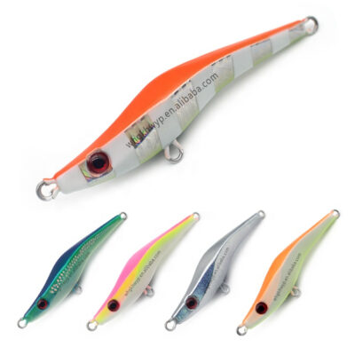 Wholesale 100g Metal Jig Saltwater Jigging Lure S Shape Fishing Lure Glow Jig