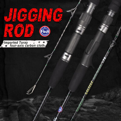Carbon casting fishing rod for casting jigging rod 1.75m hard power fuji boat pitch fish sea Slow jigging rods