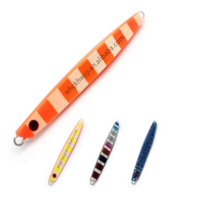 High Quality 100g Glow Metal Lead Jig Saltwater Flat Fall Jig Lure Slow Pitch Jigging