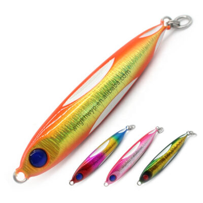 High Quality 60g Metal Fishing Lures Luminous Slow Pitch Jig Saltwater Artificial Bait