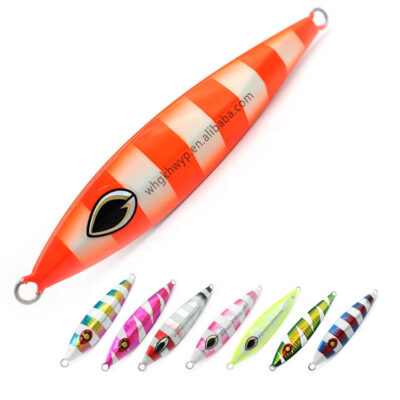 Metal Jigs Slow Pitch Jigging Lure With Glow Zebra Lead Fish Metal Slow Jig Fishing Lures Pesca