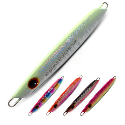 Customized 100g Knife Jig Fishing Tackle Baits Metal Fishing Lures Speed Fall Lead Jig