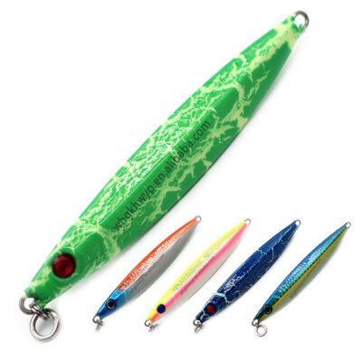 Factory Wholesale Metal Fishing Jig Lures Fast Fall Jigs Fishing Tackle Fast Sinking Jigging Lures Luminous Artificial Bait