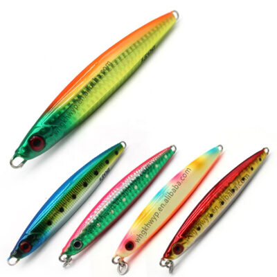 New Colors 40G 60G Jigging Lure Glow Fishing Lures Saltwater Fishing Jigs with UV Effect Metal Jig