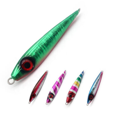 60g 80g Lead Fishing Luminous Fishing Lure Hard Metal Jig Lure Slow Drop Jigs for Saltwater Boat Fishing